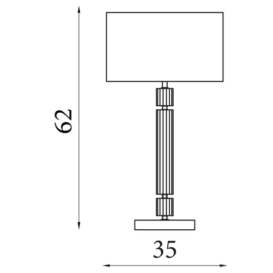 Searchlight Kylie króm-fekete asztali lámpa (SL-9387CC) E27 1 izzós IP20