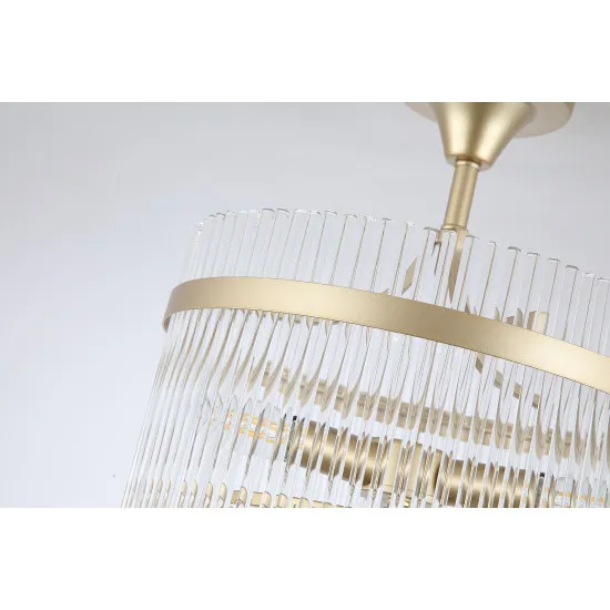 Searchlight Lara arany-átlátszó mennyezeti lámpa (SL-11300-3GO) E14 3 izzós IP20