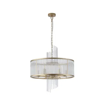 Searchlight Lara arany-átlátszó függesztett lámpa (SL-11600-6GO) E14 6 izzós IP20