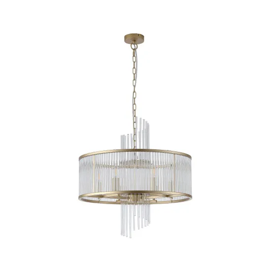 Searchlight Lara arany-átlátszó függesztett lámpa (SL-11600-6GO) E14 6 izzós IP20