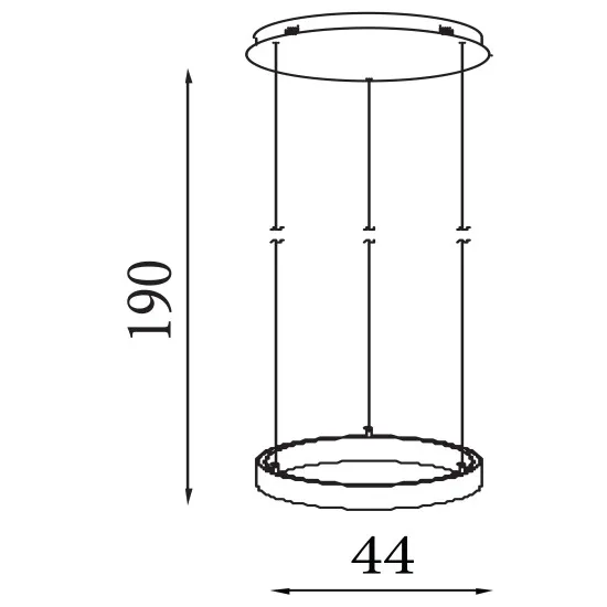 Searchlight Layla fekete LED függesztett lámpa (SL-30410BK) LED 1 izzós IP20