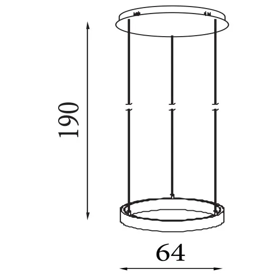 Searchlight Layla fekete LED függesztett lámpa (SL-30411BK) LED 1 izzós IP20