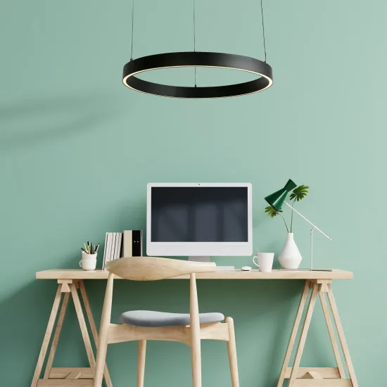 Searchlight Layla fekete LED függesztett lámpa (SL-30411BK) LED 1 izzós IP20