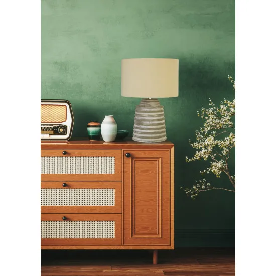 Searchlight Liana szürke asztali lámpa (SL-9621GY) E14 1 izzós IP20