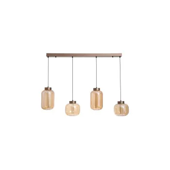 Searchlight Lille kávébarna LED függesztett lámpa (SL-84510-4AM) LED 4 izzós IP20