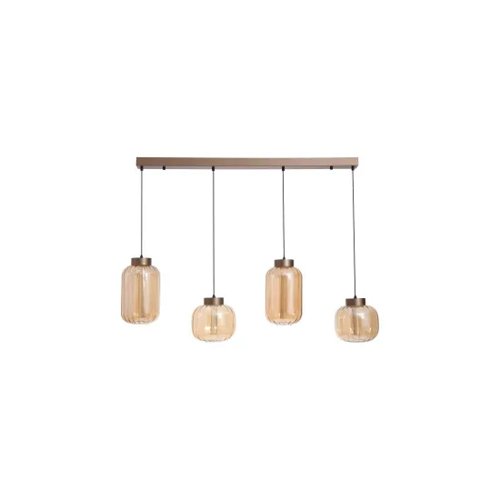 Searchlight Lille kávébarna LED függesztett lámpa (SL-84510-4AM) LED 4 izzós IP20