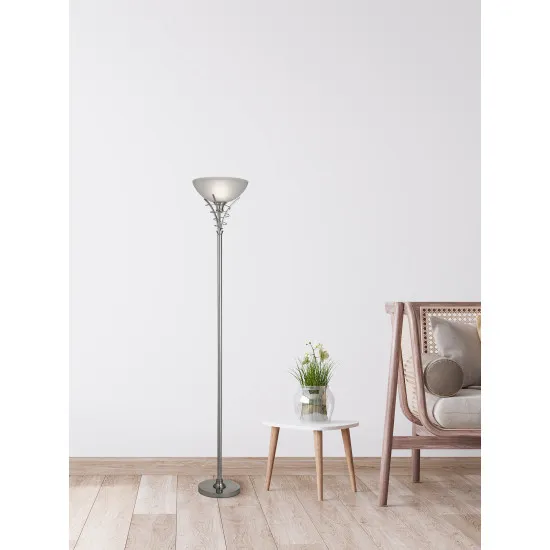 Searchlight Linea ezüst állólámpa (SL-5222SS) E27 1 izzós IP20
