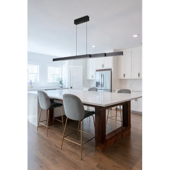 Searchlight Linear fekete LED függesztett lámpa (SL-88520BK) LED 3 izzós IP20