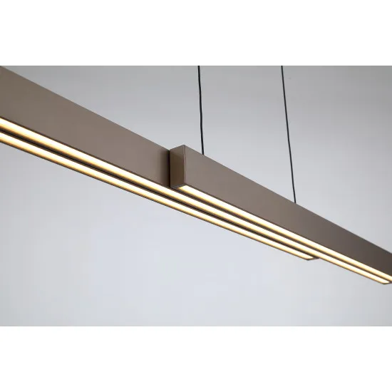 Searchlight Linear kávébarna LED függesztett lámpa (SL-88520LT) LED 3 izzós IP20