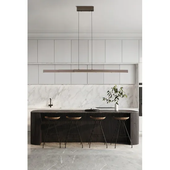 Searchlight Linear kávébarna LED függesztett lámpa (SL-88520LT) LED 3 izzós IP20