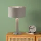 Searchlight London ezüst-szürkésbarna asztali lámpa (SL-65721TA) E27 1 izzós IP20