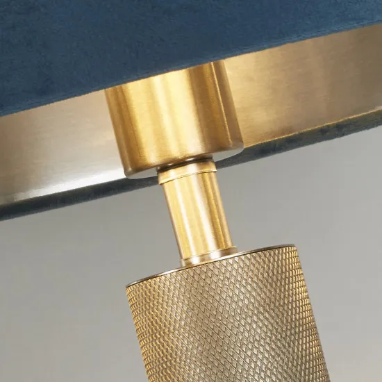 Searchlight London ezüst-kék asztali lámpa (SL-65721TE) E27 1 izzós IP20