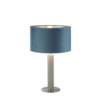 Searchlight London ezüst-kék asztali lámpa (SL-65721TE) E27 1 izzós IP20