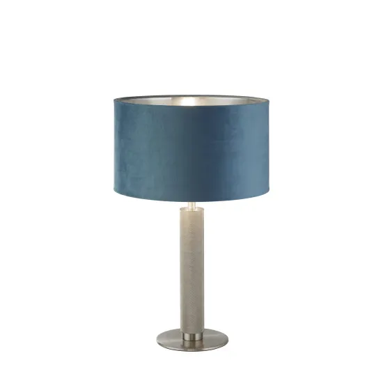 Searchlight London ezüst-kék asztali lámpa (SL-65721TE) E27 1 izzós IP20
