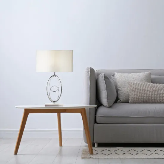 Searchlight Loopy króm-ezüst asztali lámpa (SL-69041CC) E27 1 izzós IP20