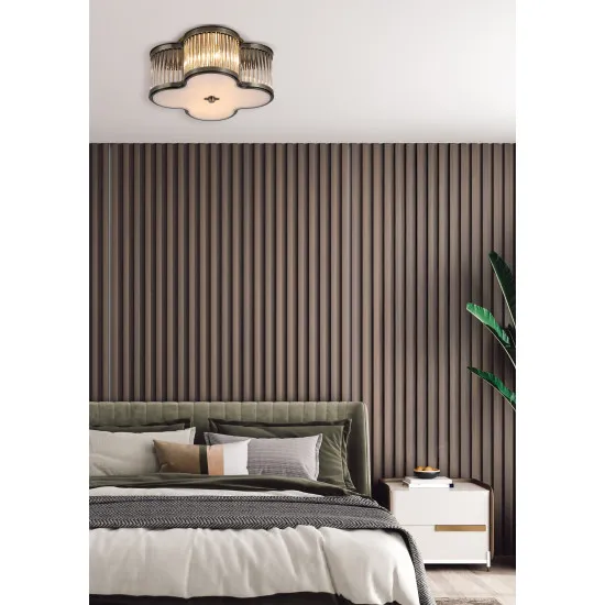 Searchlight Lotus sárgaréz mennyezeti lámpa (SL-77210-2AB) E14 2 izzós IP20