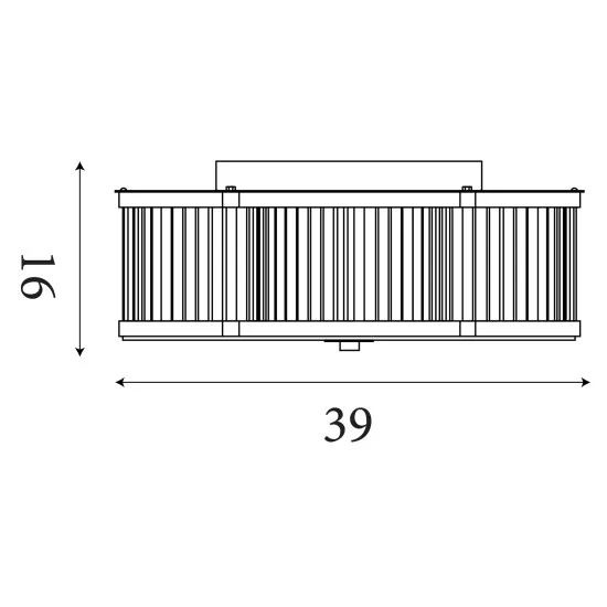 Searchlight Lotus sárgaréz mennyezeti lámpa (SL-77210-3AB) E14 3 izzós IP20