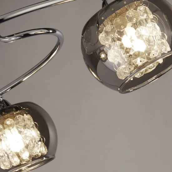 Searchlight Lovell króm mennyezeti lámpa (SL-60445-3SM) G9 3 izzós IP20