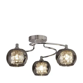 Searchlight Lovell króm mennyezeti lámpa (SL-60445-3SM) G9 3 izzós IP20