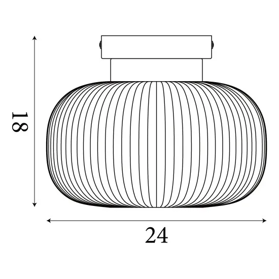 Searchlight Lumina fekete-fehér mennyezeti lámpa (SL-10271-1BK) E27 1 izzós IP20