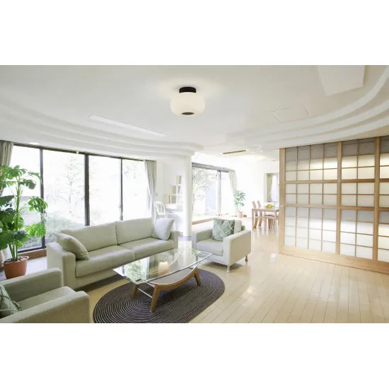 Searchlight Lumina fekete-fehér mennyezeti lámpa (SL-10271-1BK) E27 1 izzós IP20