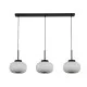 Searchlight Lumina fekete-fehér függesztett lámpa (SL-10271-3BK) E27 3 izzós IP20
