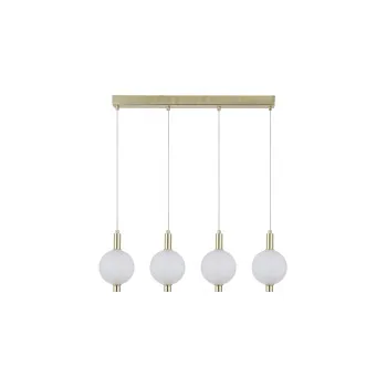 Searchlight Luminique sárgaréz LED függesztett lámpa (SL-69410-4SB) LED 4 izzós IP20