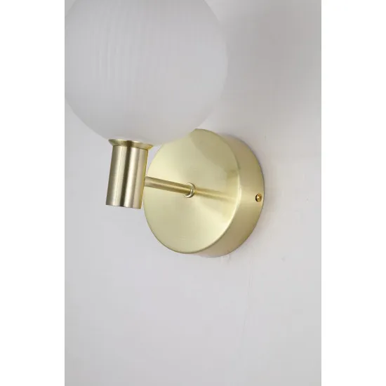 Searchlight Luminique sárgaréz LED fali lámpa (SL-69411-1SB) LED 1 izzós IP20