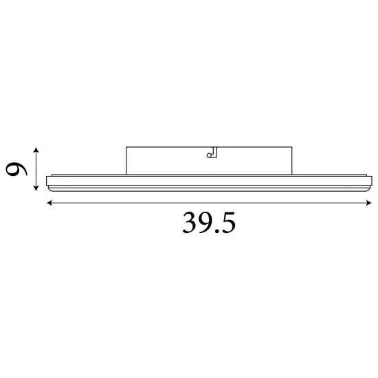 Searchlight Luna fekete-arany LED mennyezeti lámpa (SL-31908-400GO) LED 1 izzós IP20