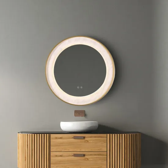 Searchlight Luxo arany fürdőszobai tükrös LED fali lámpa (SL-96060GO) LED 1 izzós IP44