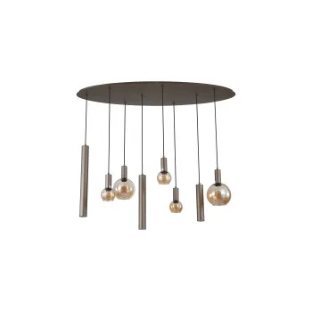 Searchlight Lyon kávébarna függesztett lámpa (SL-76318-8LT) E27+GU10 8 izzós IP20