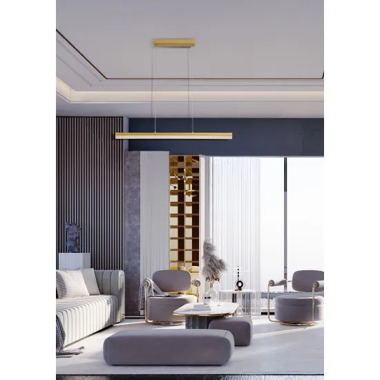 Searchlight Madeleine arany LED függesztett lámpa (SL-59736GO) LED 1 izzós IP20