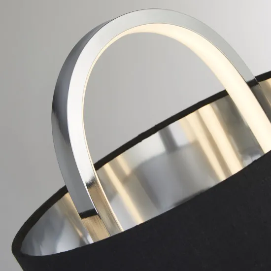 Searchlight Madrid króm-fekete LED asztali lámpa (SL-62801CC) LED 1 izzós IP20