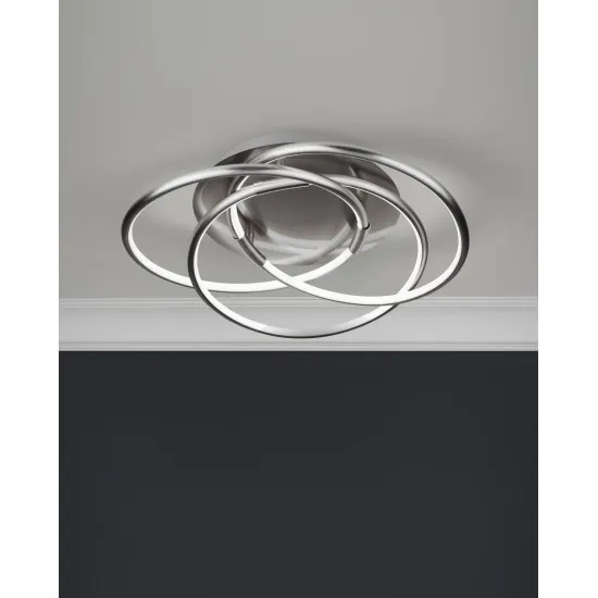 Searchlight Magic ezüst-fehér LED mennyezeti lámpa (SL-5501SS) LED 1 izzós IP20