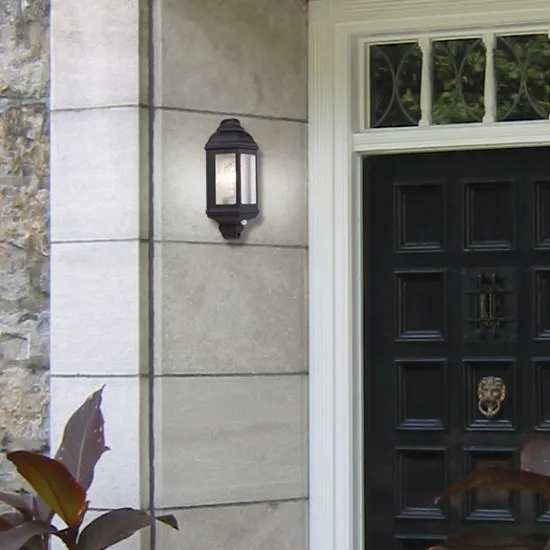 Searchlight Maine fekete mozgásérzékelős kültéri fali lámpa (SL-280BK-PIR) E27 1 izzós IP44