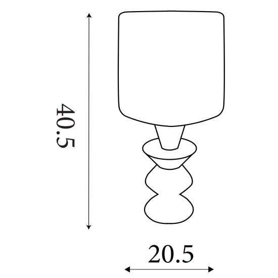 Searchlight Malacca natúr-fehér asztali lámpa (SL-62021CR) E27 1 izzós IP20