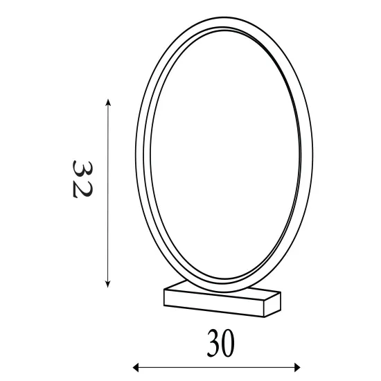 Searchlight Malibu natúr LED asztali lámpa (SL-62058NA) LED 1 izzós IP20