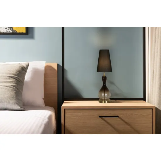 Searchlight Marakesh fekete asztali lámpa (SL-23186BK) E27 1 izzós IP20