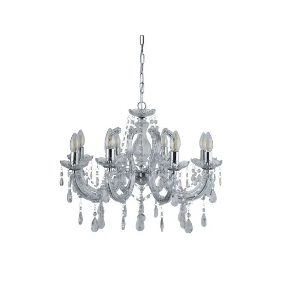 Searchlight Marie Therese ezüst csillár (SL-399-8) E14 8 izzós