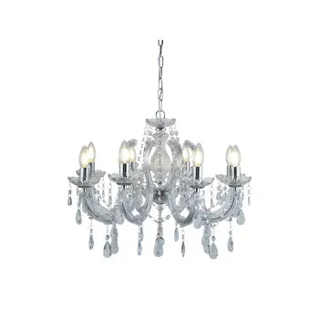 Searchlight Marie Therese króm-átlátszó csillár (SL-399-8) E14 8 izzós IP20