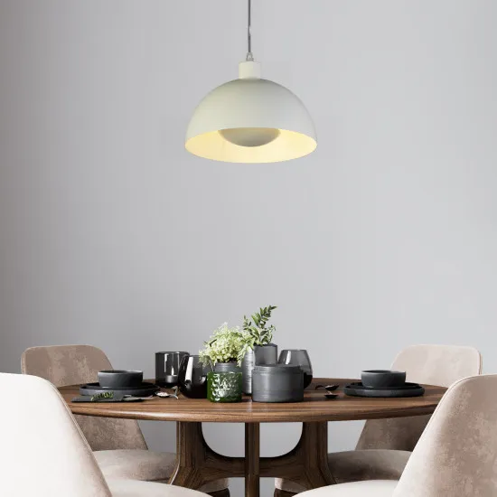 Searchlight Mars krémszínű függesztett lámpa (SL-35410CR) E27 1 izzós IP20