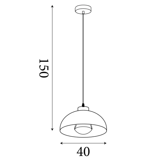 Searchlight Mars krémszínű függesztett lámpa (SL-35411CR) E27 1 izzós IP20