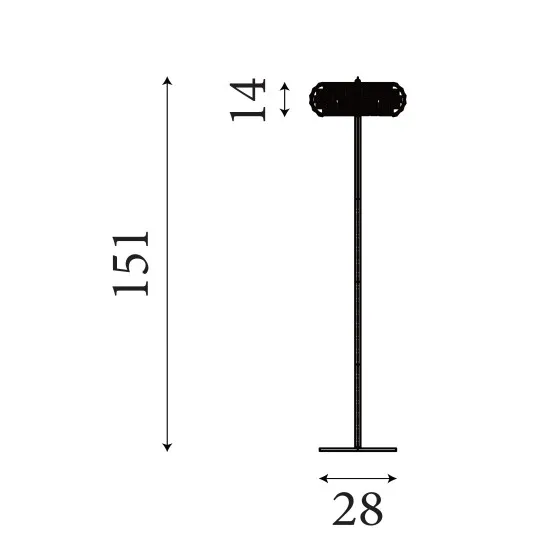 Searchlight Marylin króm állólámpa (SL-5819CC) G9 3 izzós IP20