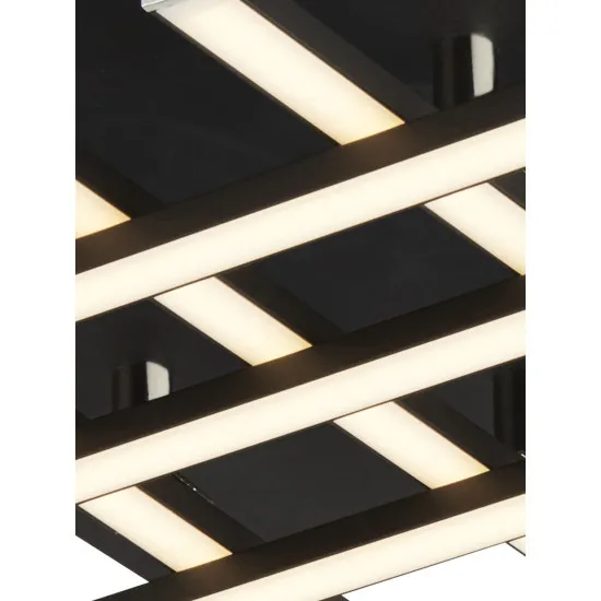 Searchlight Matrix fekete LED mennyezeti lámpa (SL-696-6BK) LED 1 izzós IP20