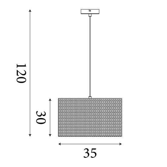 Searchlight Meadow fekete-natúr függesztett lámpa (SL-49711BK) E27 1 izzós IP20
