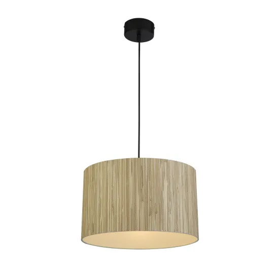 Searchlight Meadow fekete-natúr függesztett lámpa (SL-49711BK) E27 1 izzós IP20