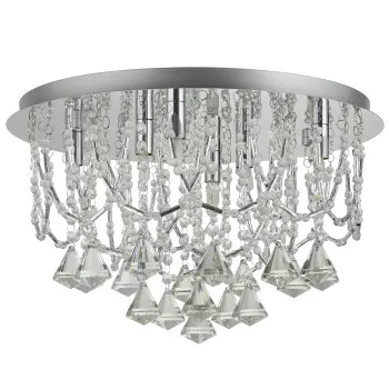 Searchlight Mela szürke-króm mennyezeti lámpa (SL-9986-6CC) G9 6 izzós IP20