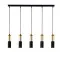 Searchlight Merrygold fekete-borostyán függesztett lámpa (SL-82121-5BK) GU10 5 izzós IP20
