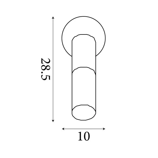 Searchlight Merrygold fekete-borostyán falikar (SL-82122-1BK) GU10 1 izzós IP20