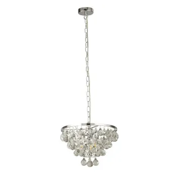 Searchlight Michelle króm-átlátszó függesztett lámpa (SL-9634-4CC) E27 4 izzós IP20